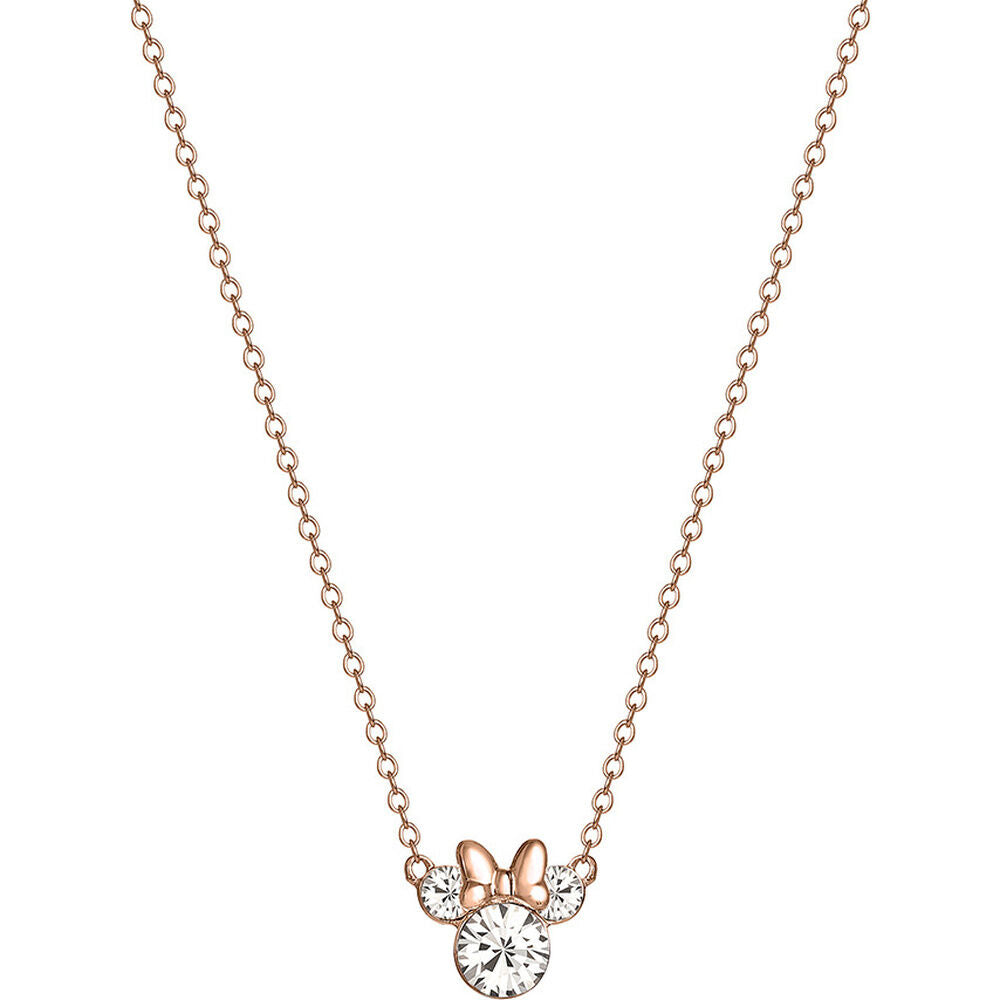 Colgante Minnie Disney de plata 925 con lazo y detalles facetados - 2