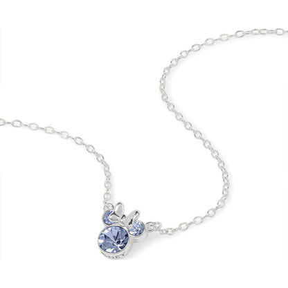 Colgante Minnie Disney de plata 925 con detalles azul claro - 2