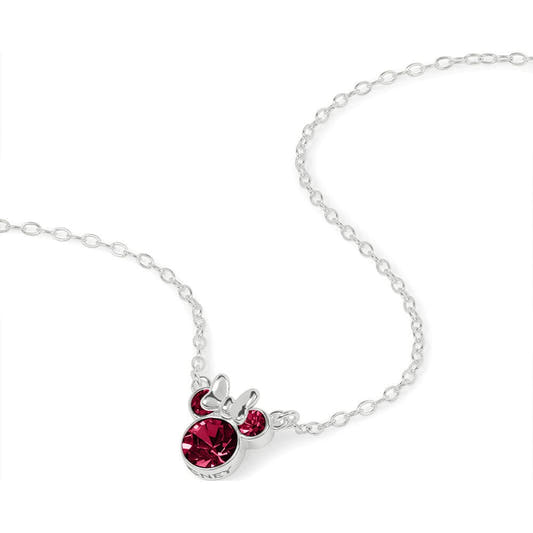 Colgante de Minnie Disney en plata 925 con detalles rojos - 2