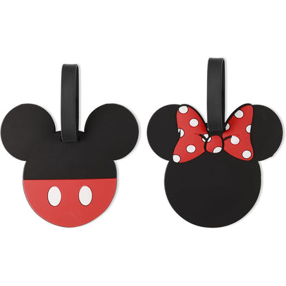 Set de dos etiquetas de equipaje Mickey y Minnie Disney - 2