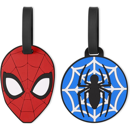 Set de dos etiquetas de equipaje Spider-Man Marvel de silicona - 2
