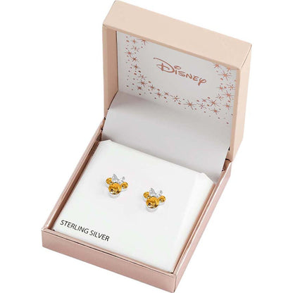 Pendientes June de Minnie Disney plateados con detalles dorados - 3
