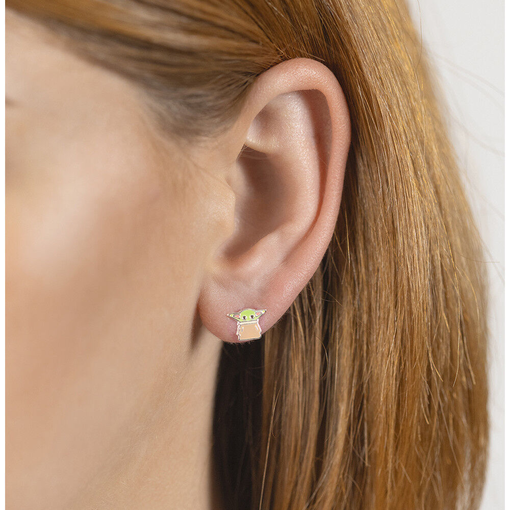 Pendientes de Grogu de Star Wars The Mandalorian en plata 925 - 3