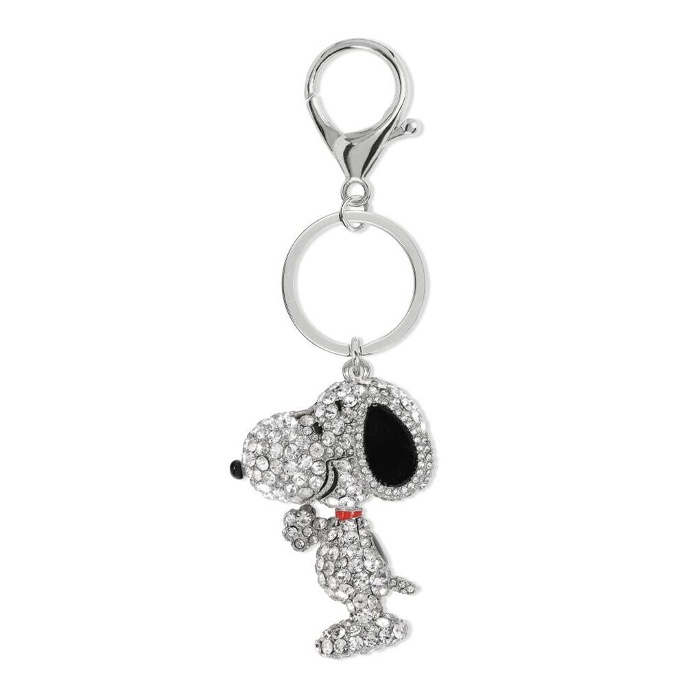 Llavero 3D plateado con figura de Snoopy Peanuts - 3