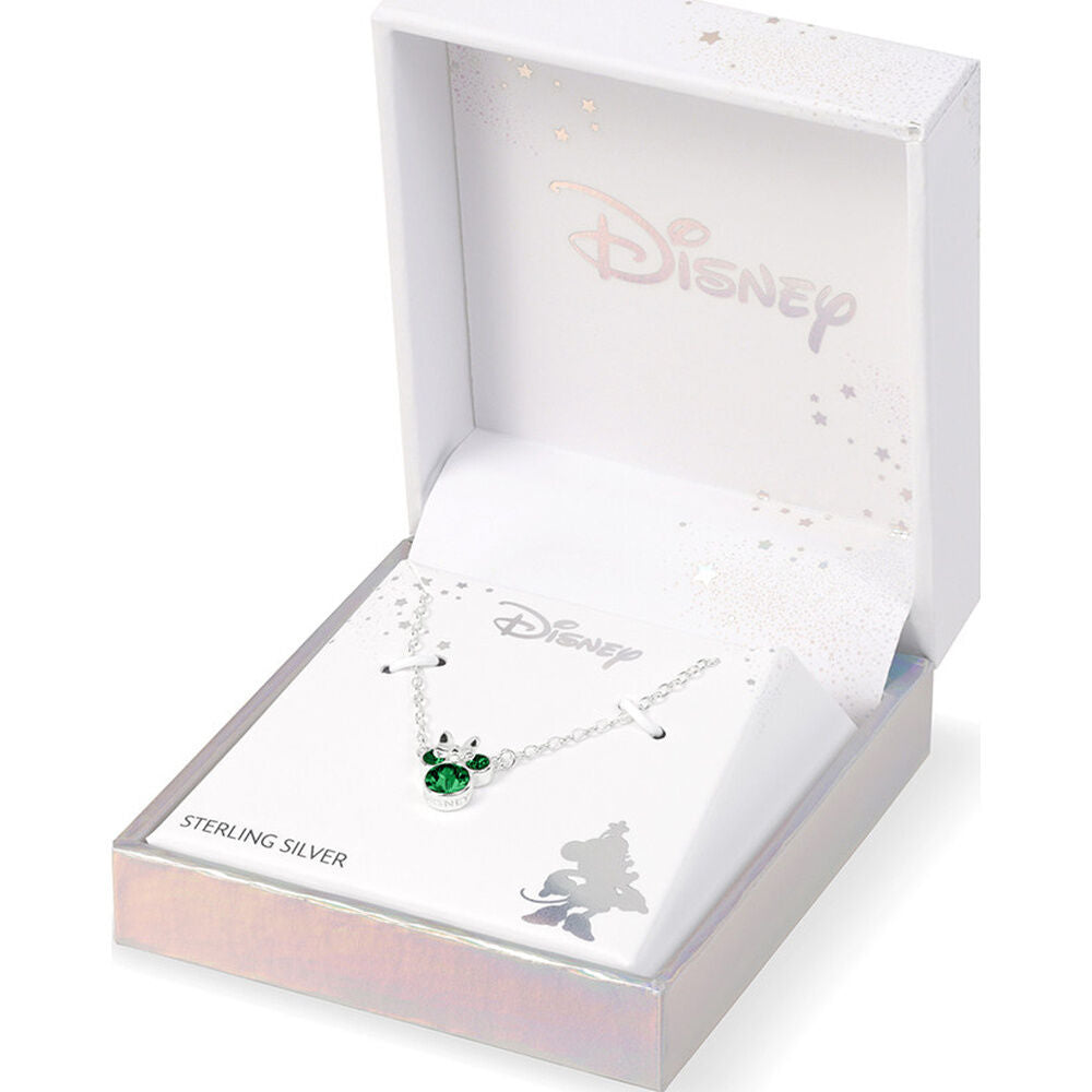 Colgante Minnie Disney de plata 925 con detalles verdes - 3