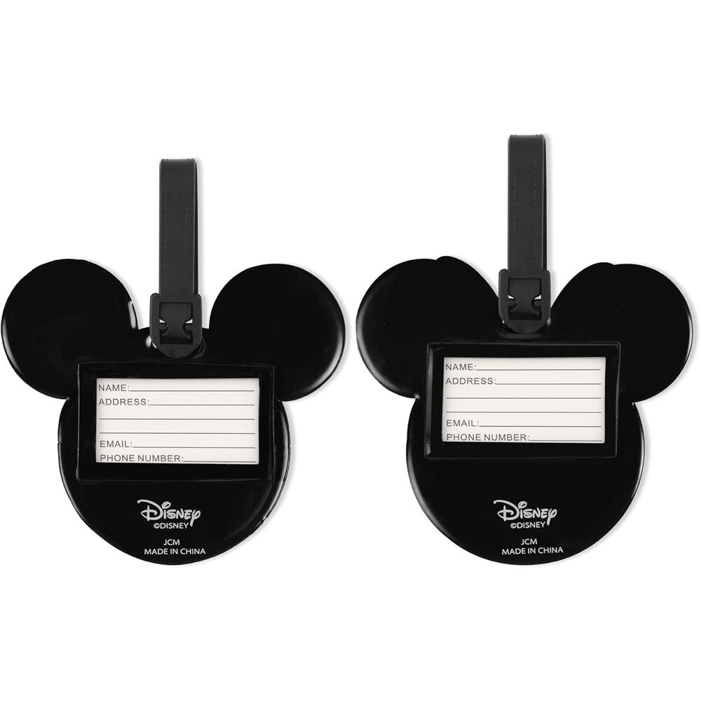 Set de dos etiquetas de equipaje Mickey y Minnie Disney - 3