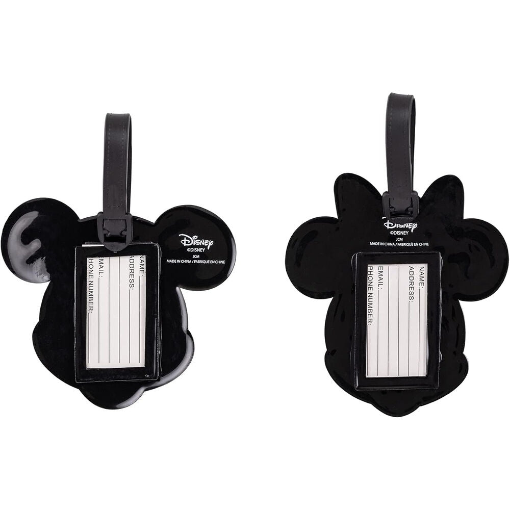Set de dos etiquetas de equipaje Disney con Mickey y Minnie - 3