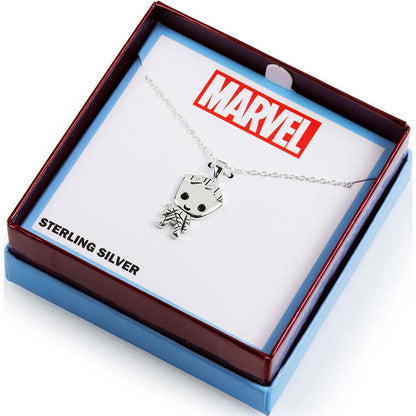 Colgante de Groot de Marvel en plata 925 con cadena - 4
