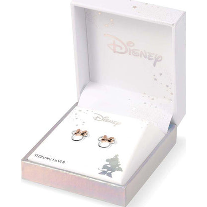 Pendientes Minnie Disney de plata 925 con lazo bicolor - 4