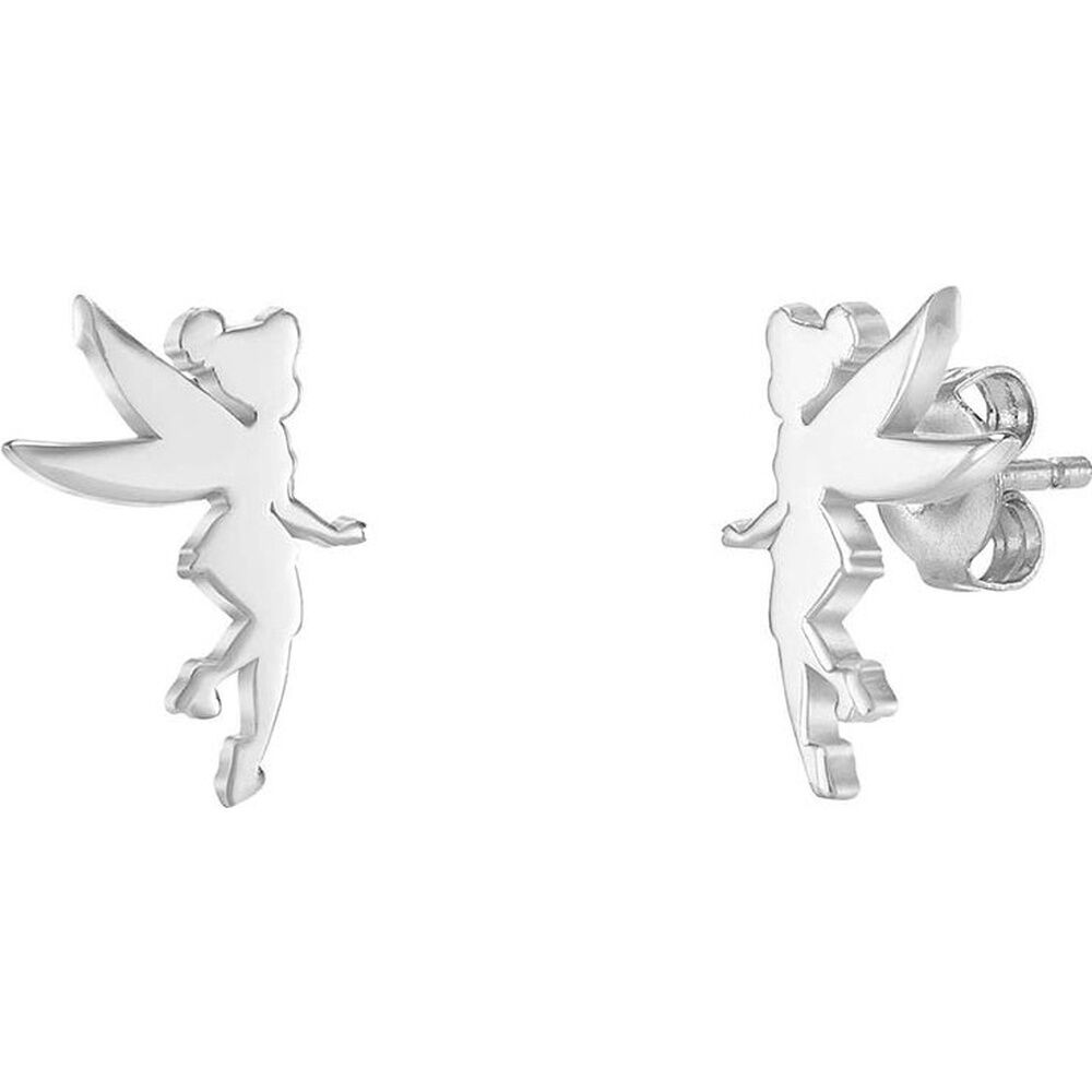 Pendientes de plata 925 con silueta de Campanilla Disney - 3