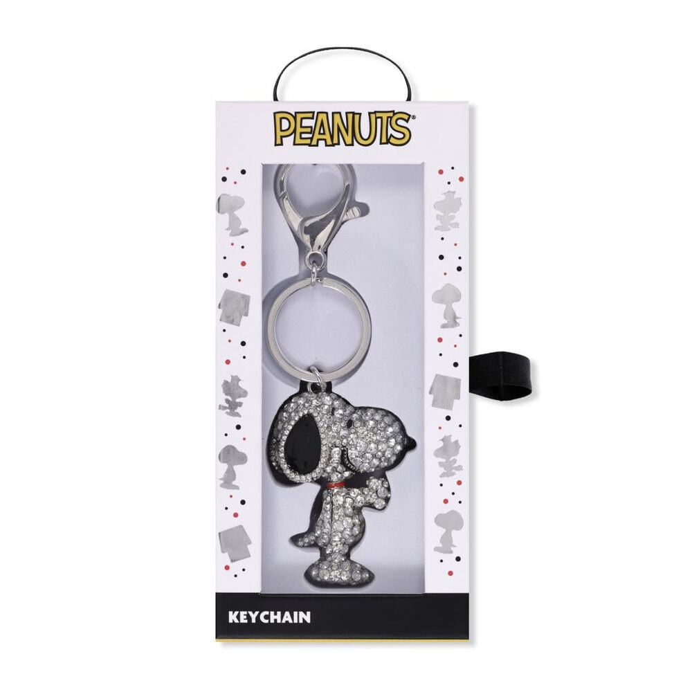 Llavero 3D plateado con figura de Snoopy Peanuts - 4