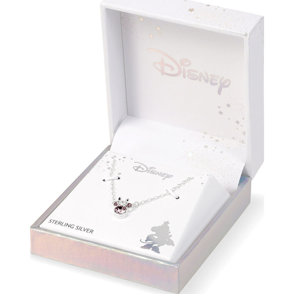 Colgante Minnie Disney de plata 925 con detalles rosados - 4
