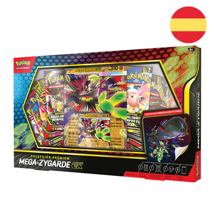 Colección Premium Mega-Zygarde ex de Pokémon con sobres y cartas promocionales
