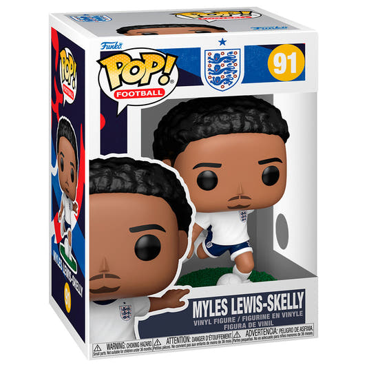 Figura Funko POP! de Myles Lewis-Skelly con la equipación de Inglaterra y un balón - 2