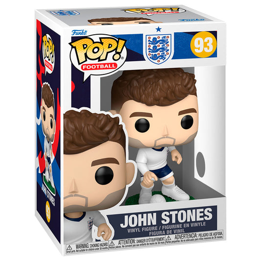 Figura Funko POP! de John Stones con la equipación de Inglaterra y un balón - 2