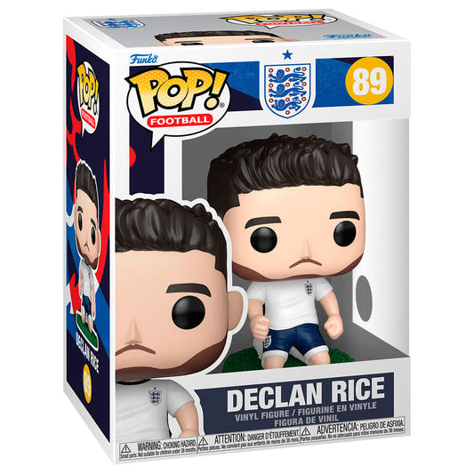 Figura Funko POP! de Declan Rice con el uniforme de England sobre una base verde - 2