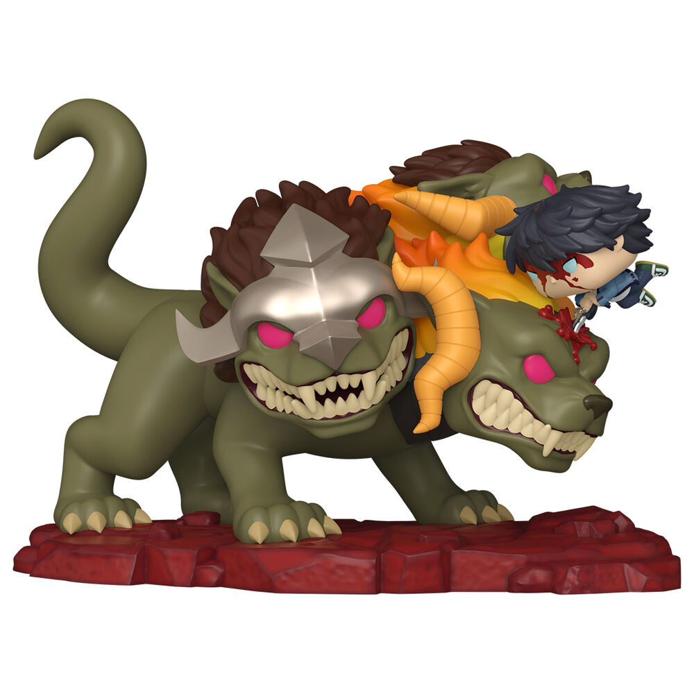 Figura Funko POP! Deluxe de Sung Jinwoo sobre Cerberus