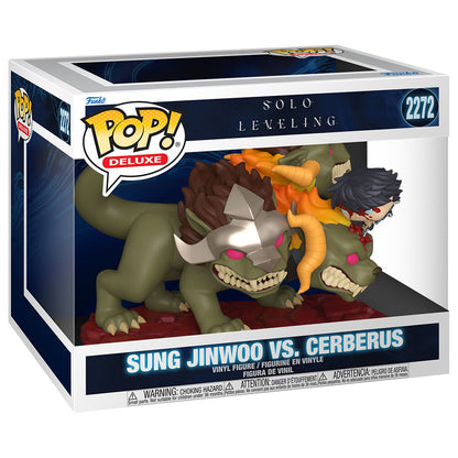 Figura Funko POP! Deluxe de Sung Jinwoo sobre Cerberus - 2