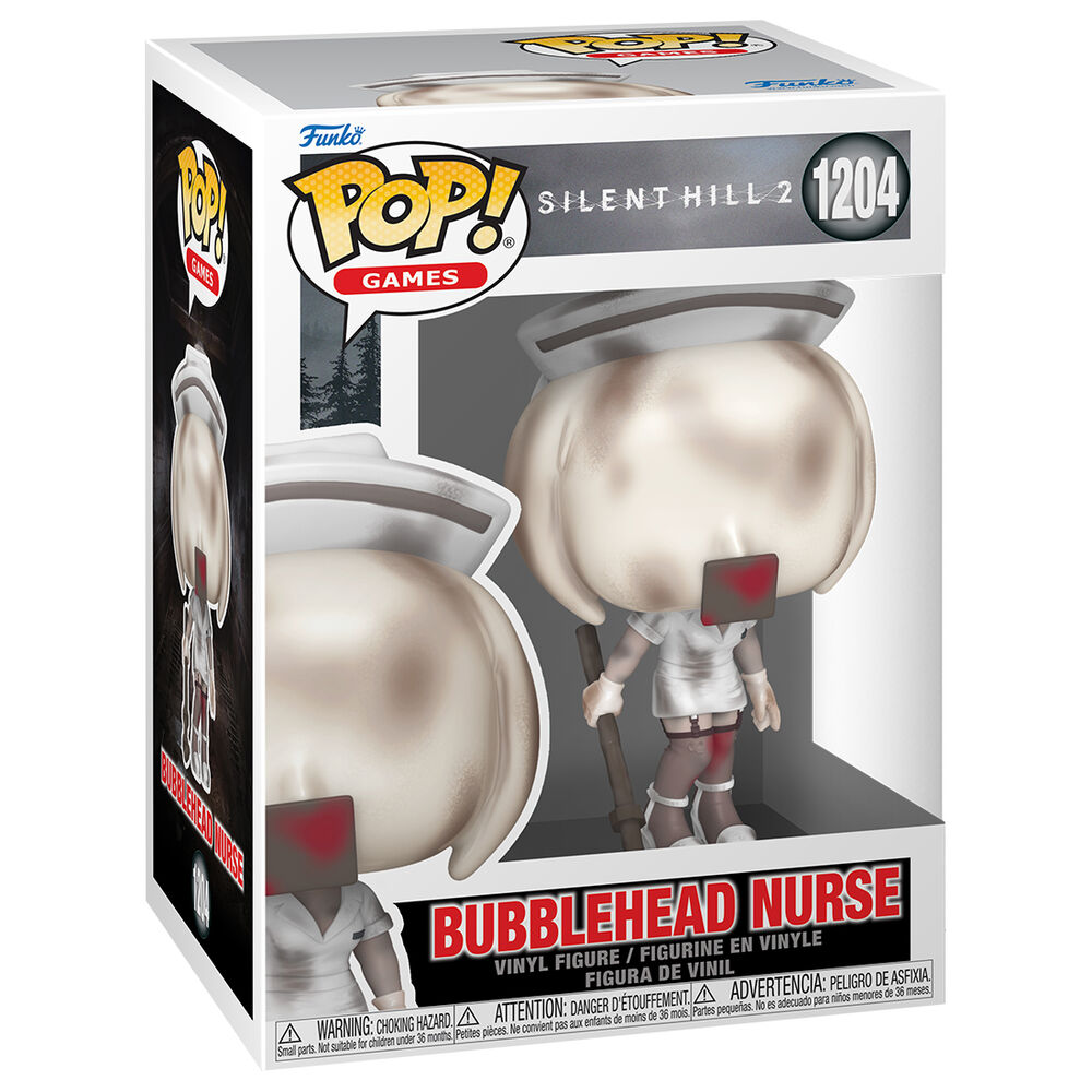 Figura Funko POP! Bubblehead Nurse de Silent Hill 2 con uniforme de enfermera y bastón - 2