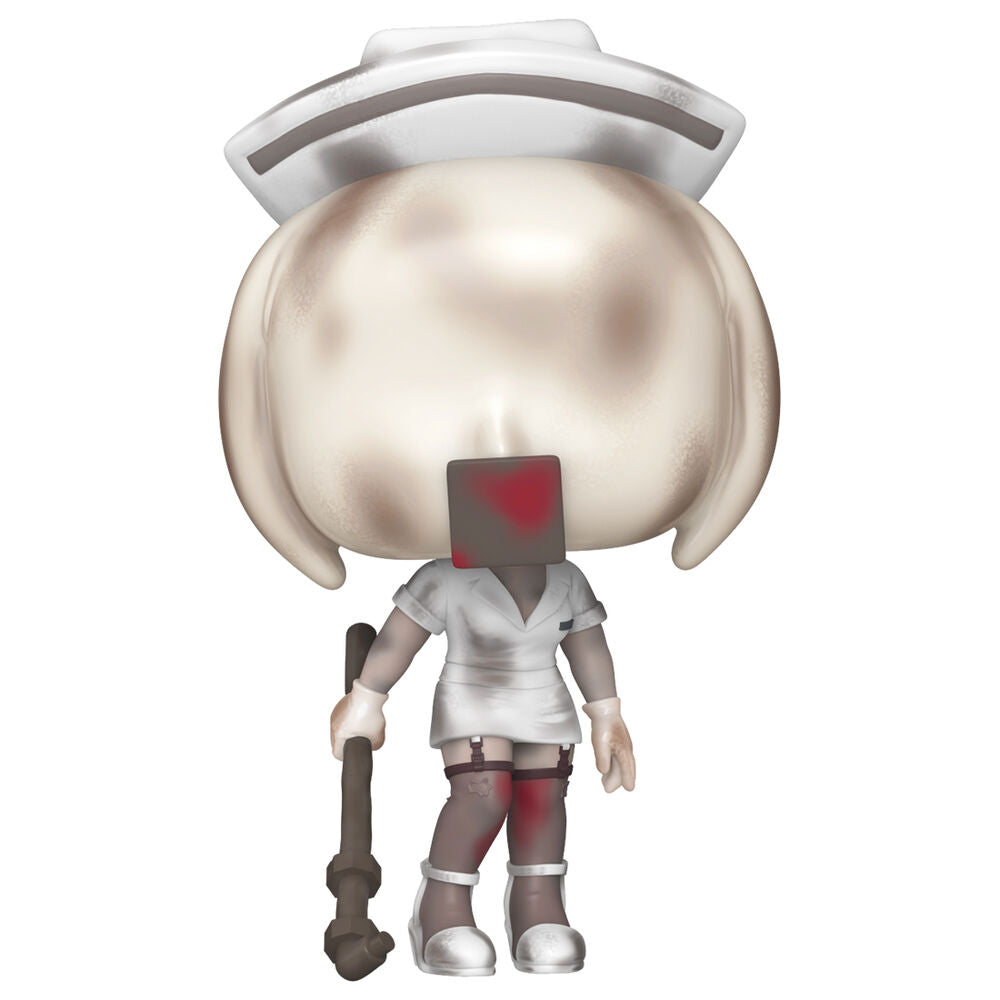 Figura Funko POP! Bubblehead Nurse de Silent Hill 2 con uniforme de enfermera y bastón
