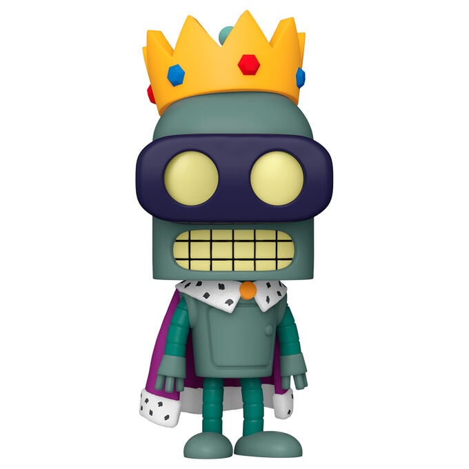 Figura Funko POP! de Bender Super King con corona y capa
