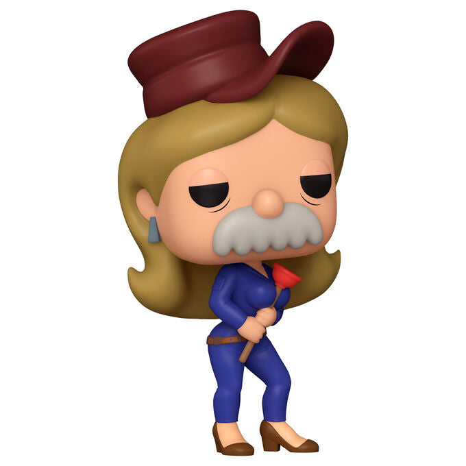 Figura Funko POP! de Sexy Scruffy de Futurama con sombrero rojo y flor