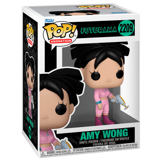 Figura Funko POP! de Amy Wong de Futurama con conjunto rosa - 2