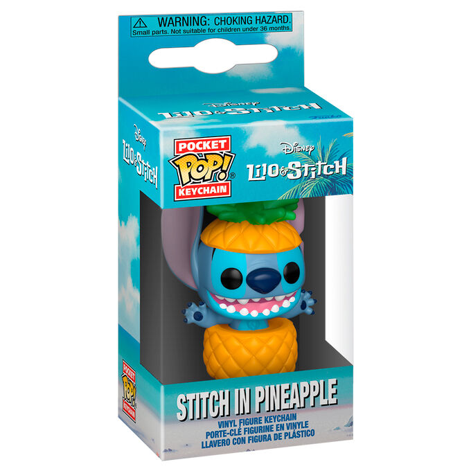Llavero Funko Pocket Pop de Stitch vestido de piña - 2