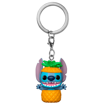 Llavero Funko Pocket Pop de Stitch vestido de piña