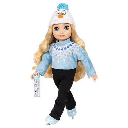 Muñeca Elsa Frozen ily 4Ever de 50 cm con jersey azul, patines y gorro de Olaf - 3