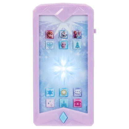 Teléfono de juguete Frozen con funda azul y dije de Olaf - 3