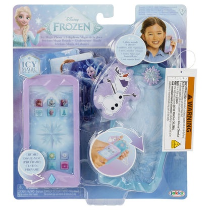 Teléfono de juguete Frozen con funda azul y dije de Olaf - 2