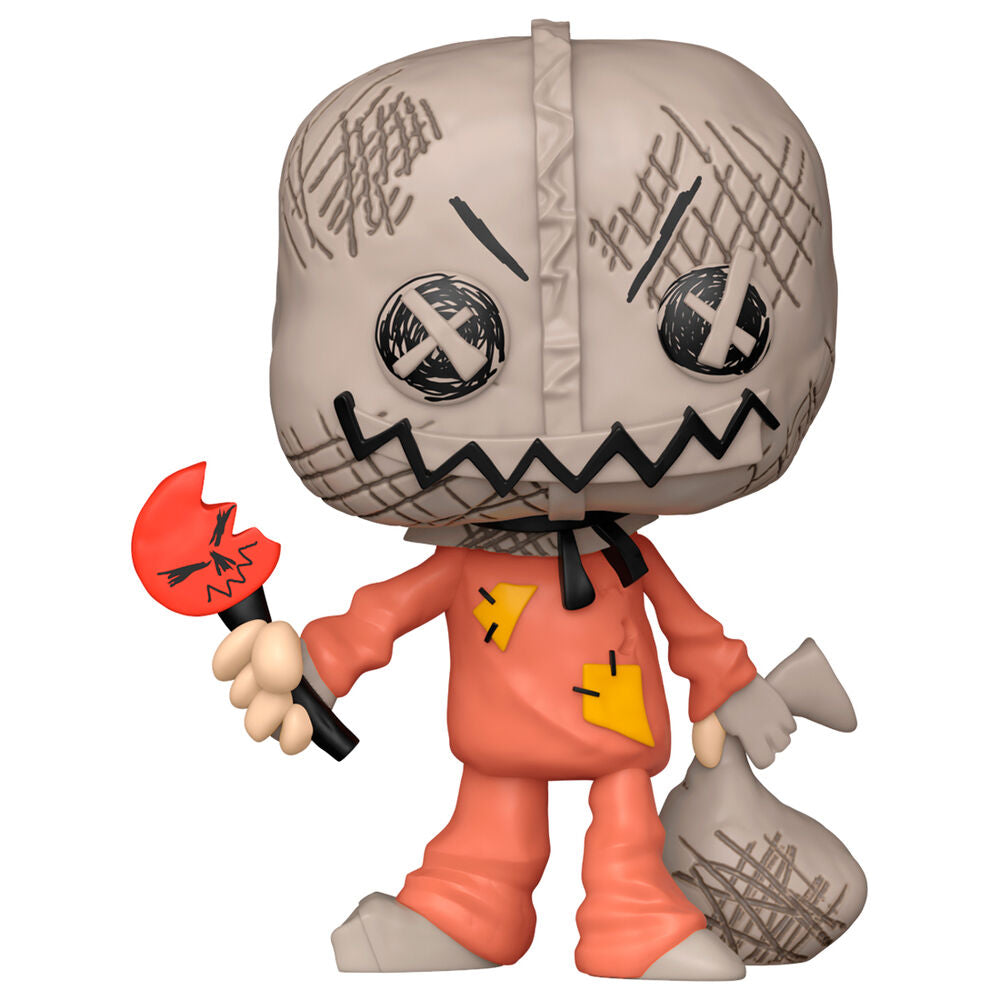 Figura Funko POP! de Sam de Trick 'r Treat con traje naranja y bolsa cosida