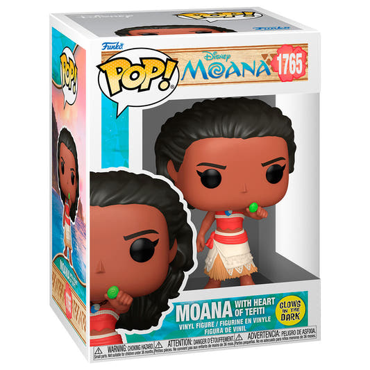 Figura Funko POP! de Moana con el corazón verde de Tefiti - 3
