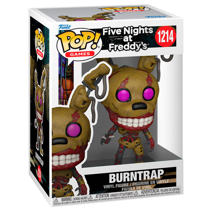 Figura Funko POP! de Burntrap con ojos morados y diseño animatrónico deteriorado - 2