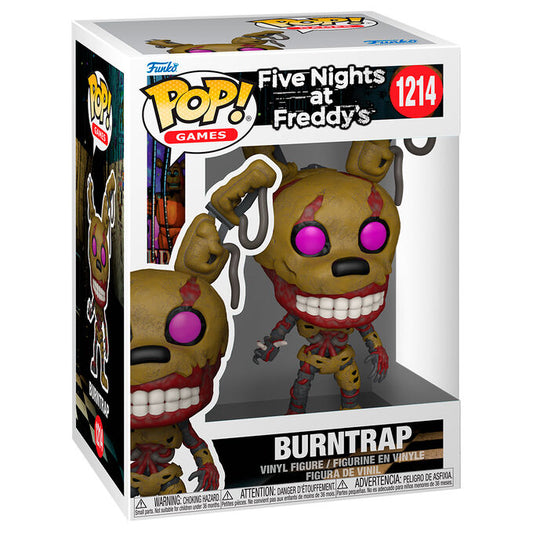 Figura Funko POP! de Burntrap con ojos morados y diseño animatrónico deteriorado - 2