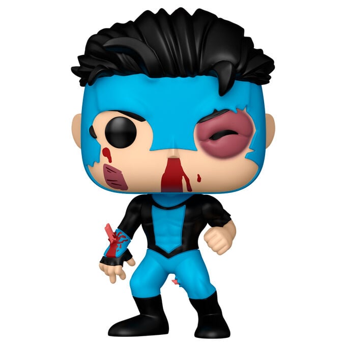 Figura Funko POP! de Invincible con traje azul y negro