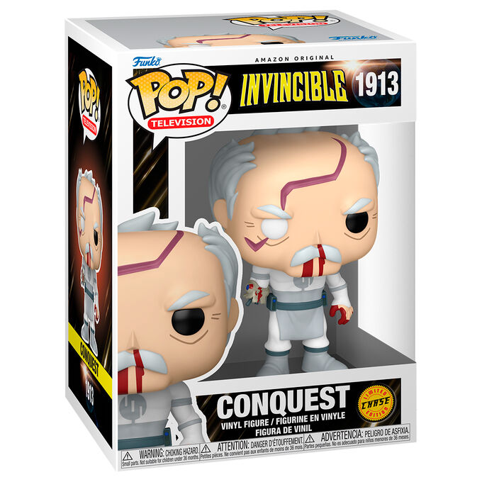 Figura Funko POP! Chase de Conquest de Invincible en caja