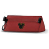 Portatodo rojo de Mickey Disney con cremallera y mosquetón lateral
