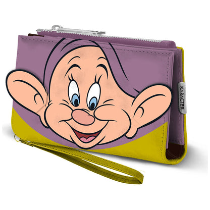 Cartera morada y amarilla de Mudito de Blancanieves Disney