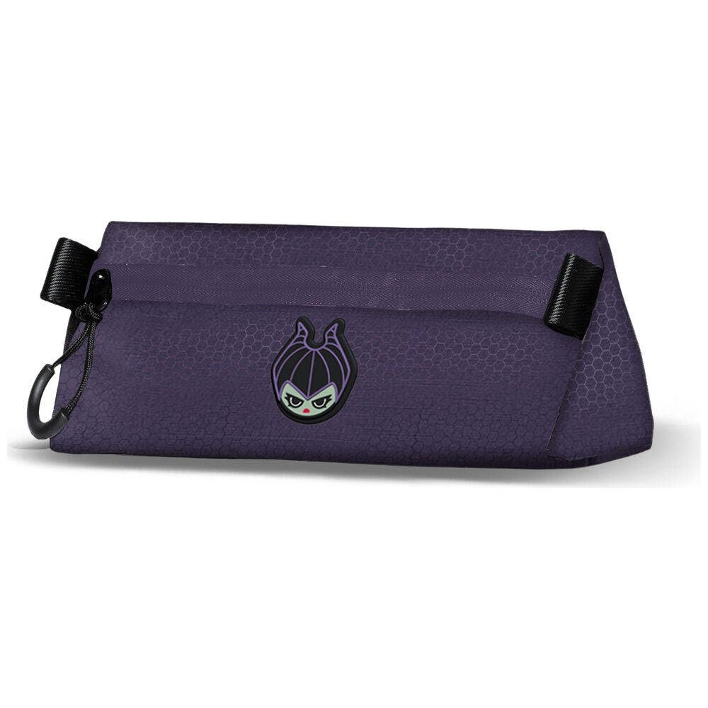 Portatodo morado Disney Villanas con cremallera y gancho lateral