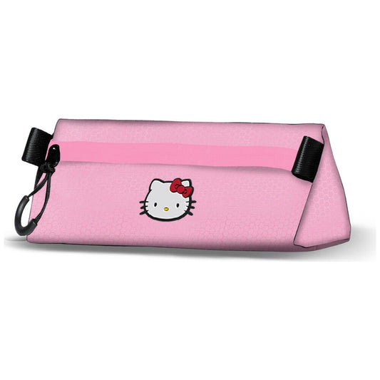 Portatodo rosa de Hello Kitty con cremallera y mosquetón lateral