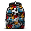 Mochila escolar Football PRO DG con estampado de balones de fútbol