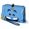 Cartera azul del Genio de Aladdin Disney con cremallera
