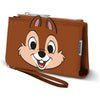 Cartera marrón Disney Chip y Chop con correa de mano