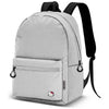 Mochila gris claro de Hello Kitty con bolsillo frontal