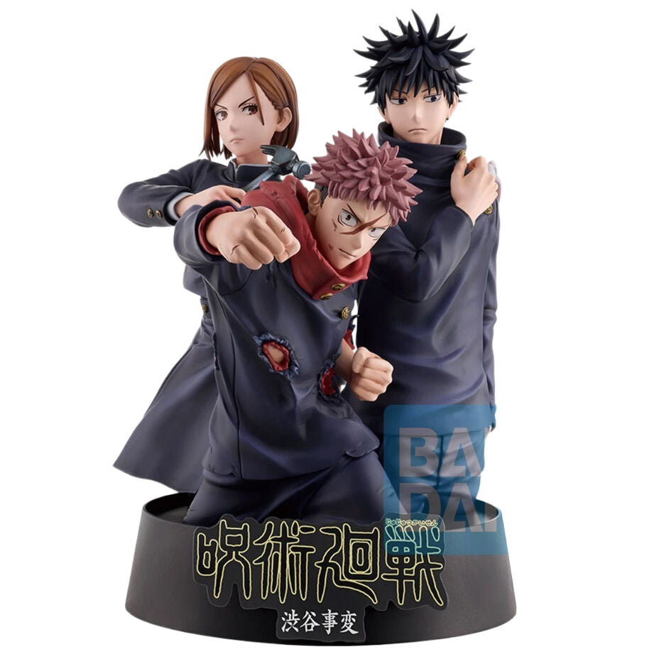 Figura Banpresto de Jujutsu Kaisen Shibuya Incident con tres personajes