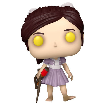 Figura Funko POP! de Little Sister de BioShock con jeringa y vestido lila