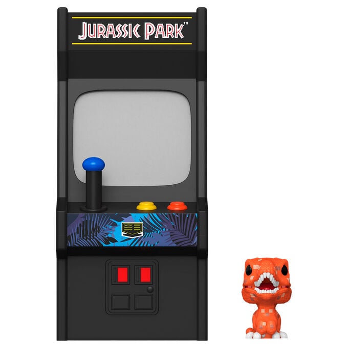 Figura FUNKO Bitty POP! Arcade Jurassic Park con raptor naranja - 2