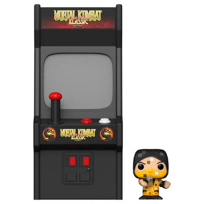 Figura Funko Bitty POP! de Scorpion de Mortal Kombat Klassic con expositor arcade - 2